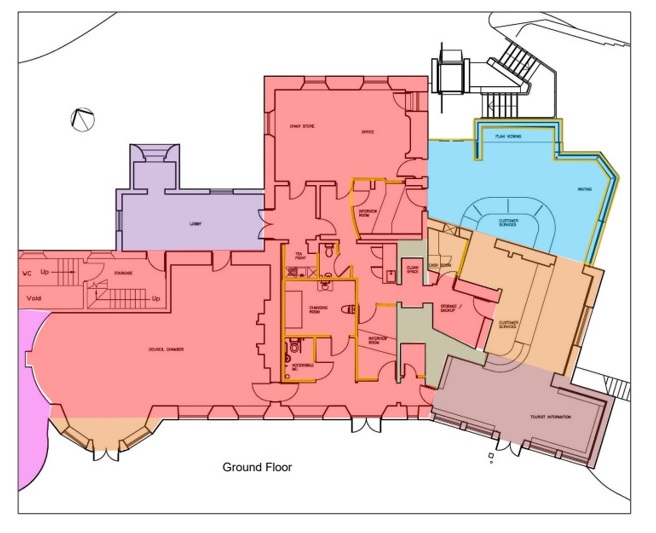 Tonbridge Castle morphology diagram